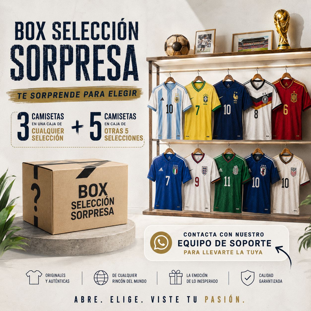 🔥⚽ Mundial Box™ – La Caja Misteriosa de Camisetas para Verdaderos Hincha